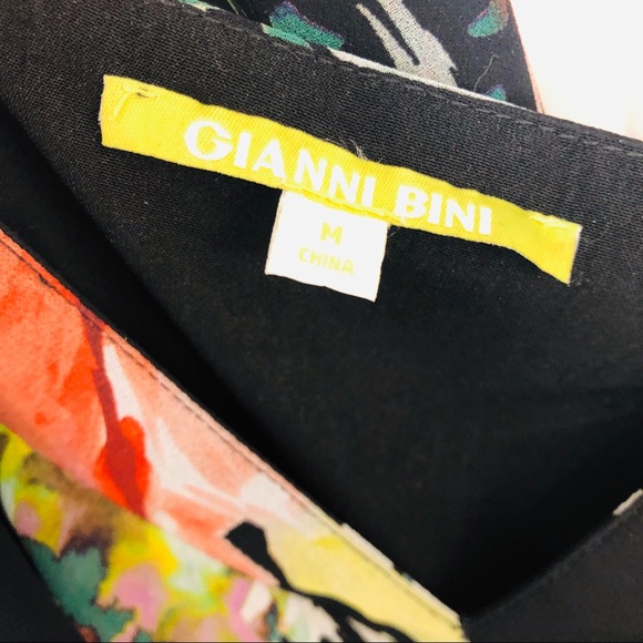 Gianni Bini Tropical Twist Back Jumpsuit, Size M - Picture 7 of 8